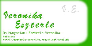 veronika eszterle business card